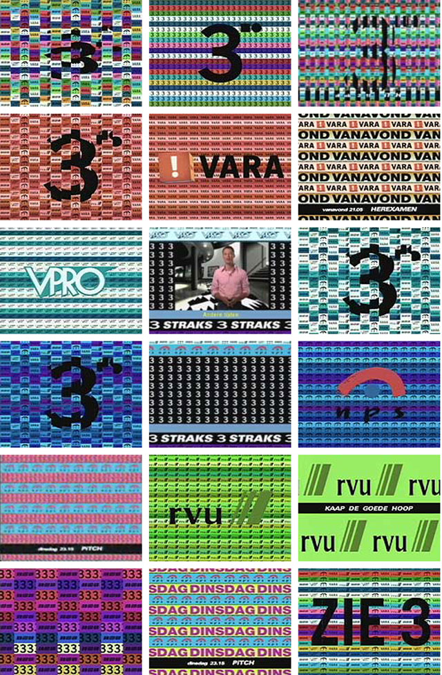 ontwerpen van Mieke Gerritzen voor de NOS 1999