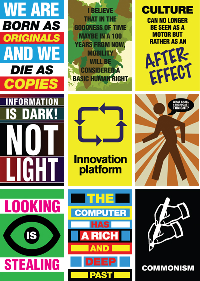 Designed slogans from publications